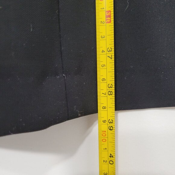 Tribal Black Notch Neck Shift Dress Sleeveless Ribbon Trim Zip Business Classic - Picture 8 of 9